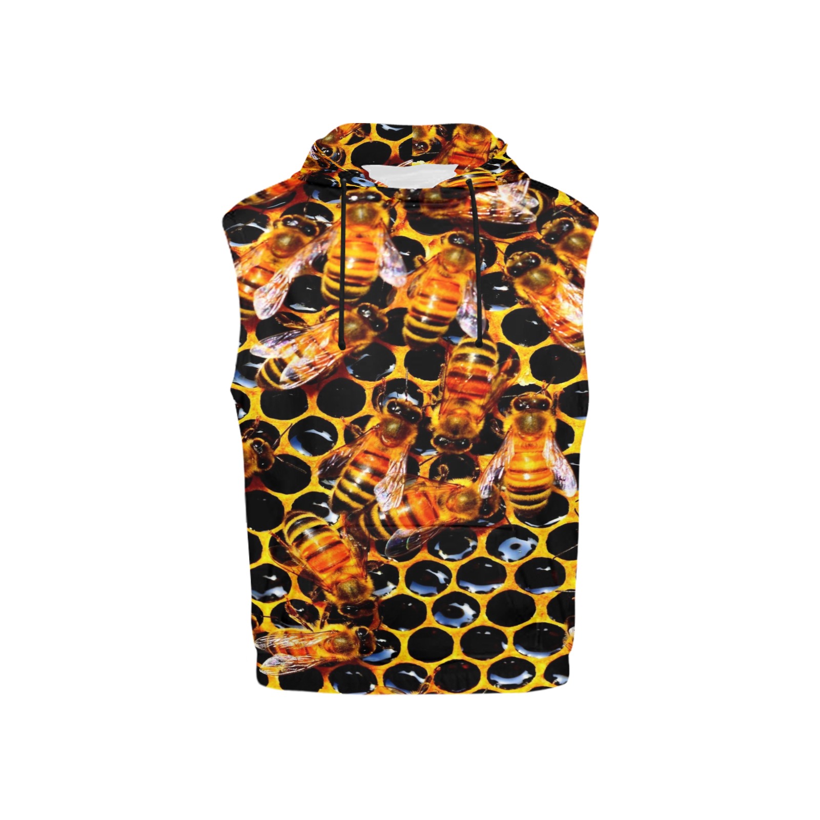 BEES All Over Print Sleeveless Hoodie for Kid (Model H15)