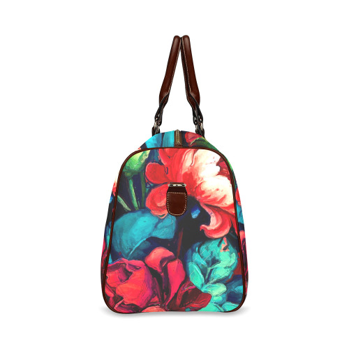 flowers botanic art (6) travel bag Waterproof Travel Bag/Large (Model 1639)