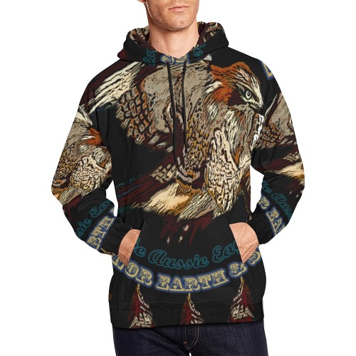 Aussie Eagle All Over Print Hoodie for Men (USA Size) (Model H13)