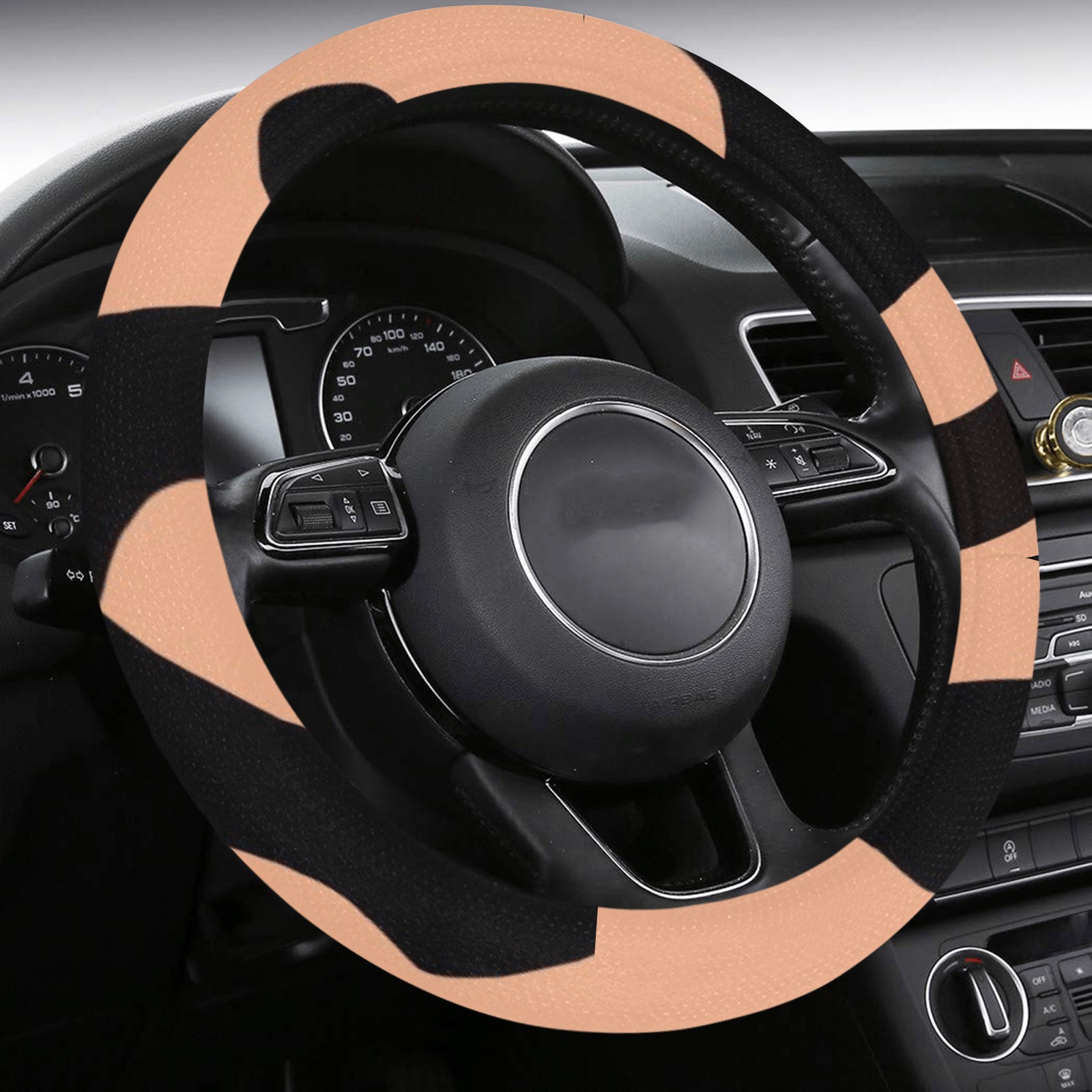 Abstract steering wheel cover Steering Wheel Cover with Anti-Slip Insert