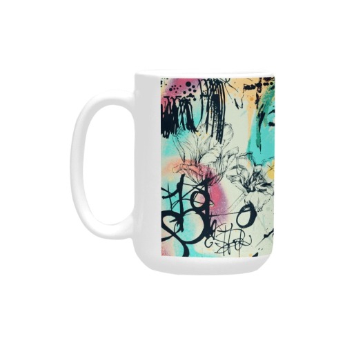 Graffiti-colorful Custom Ceramic Mug (15OZ)