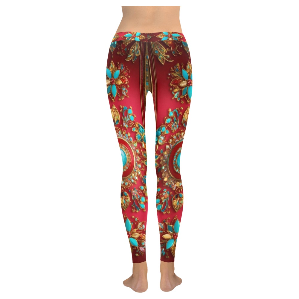 Futuristic beautiful Abstract Collectable Fly Women's Low Rise Leggings (Invisible Stitch) (Model L05)
