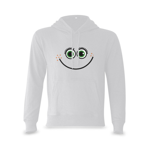 Funny Comic Cartoon Expressive Happy Freckle Face Oceanus Hoodie Sweatshirt (NEW) (Model H03)