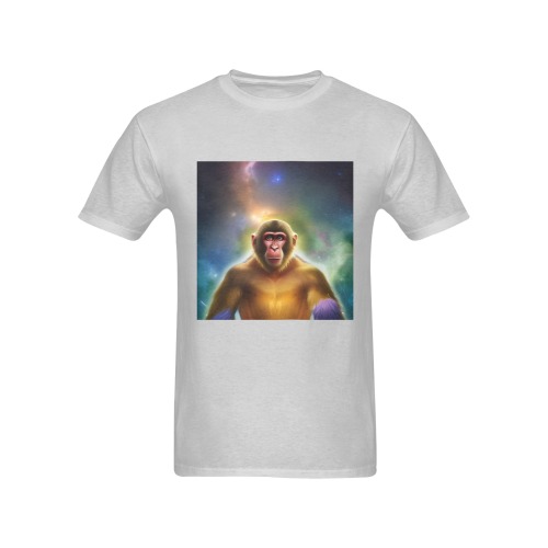 The Monkey (Two) Men's T-Shirt in USA Size (Two Sides Printing)