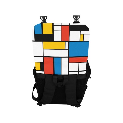 Mondrian De Stijl Modern Casual Shoulders Backpack (Model 1623)