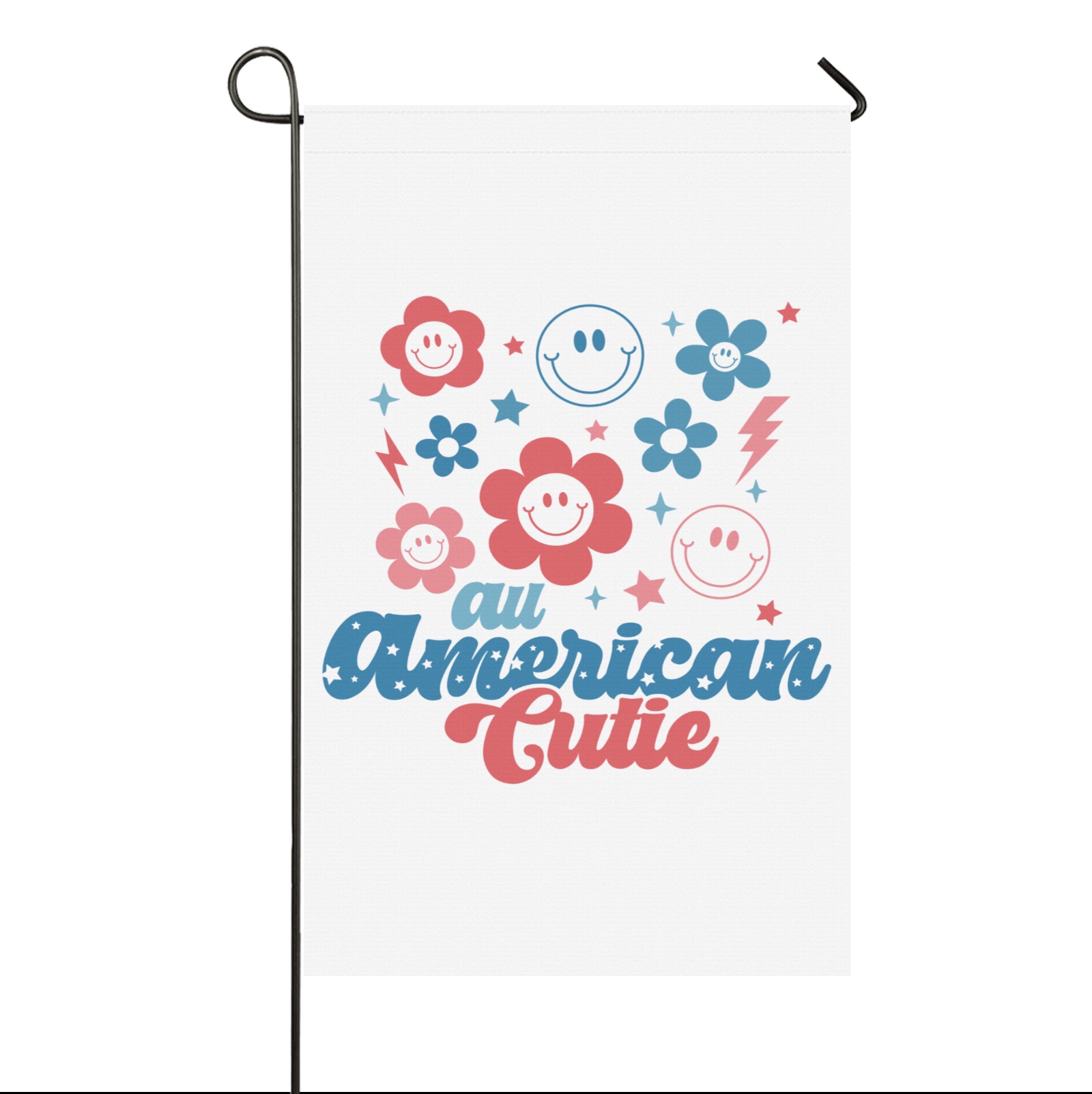 Retro All American Cutie Garden Flag 36''x60'' (Twin Sides)