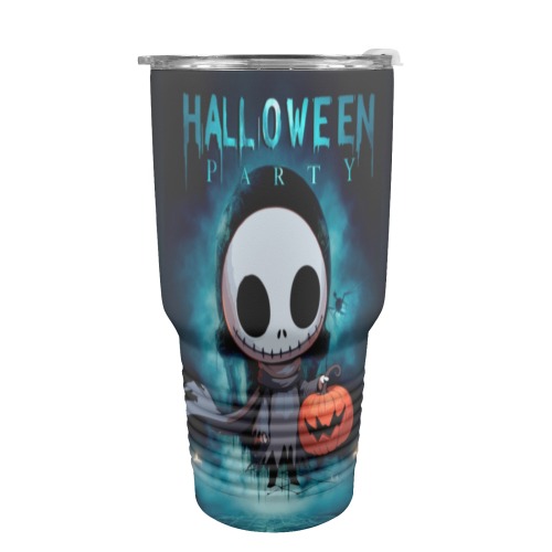 Happy Hello Ween 30oz Insulated Stainless Steel Mobile Tumbler