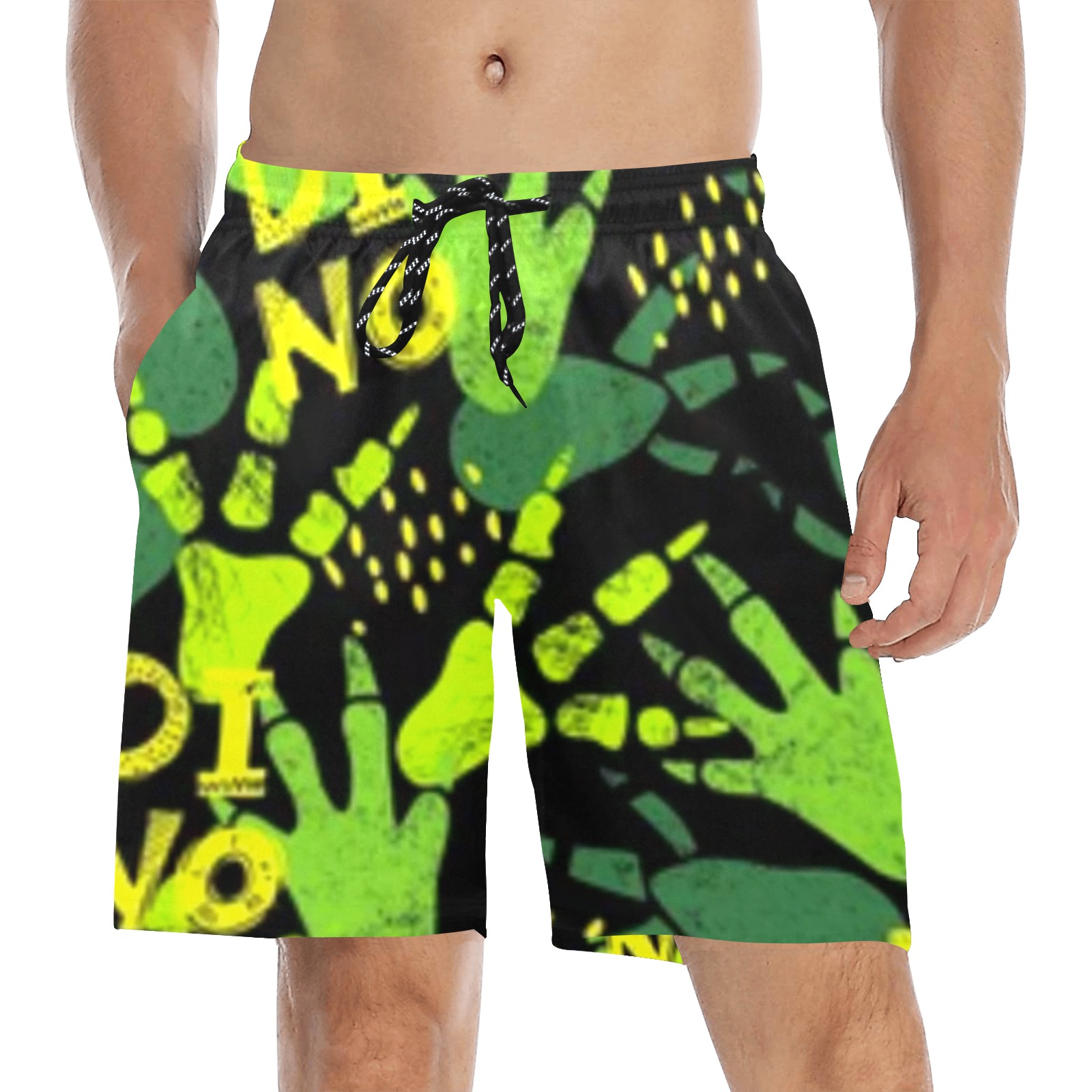 BB GTTY Men's Mid-Length Beach Shorts (Model L51)