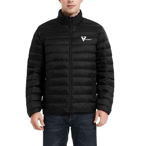 Intanjibles™ Men's Stand Collar Padded Jacket (Model H41)
