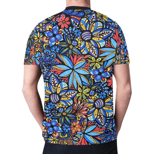 Talavera Bouquet New All Over Print T-shirt for Men (Model T45)