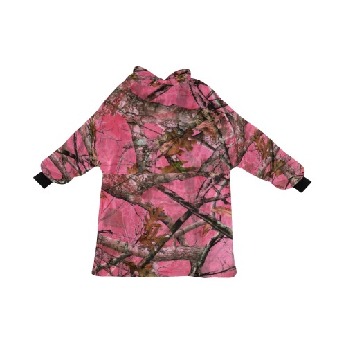 Kids Dark Pink Blanket Hoodie