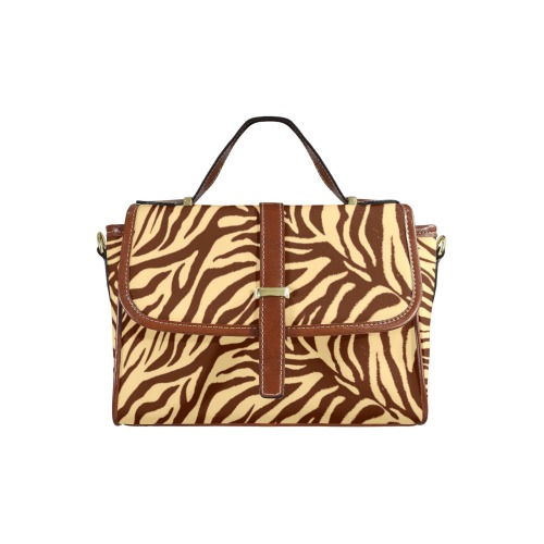 zebra 2 retro animal print in brown and cream