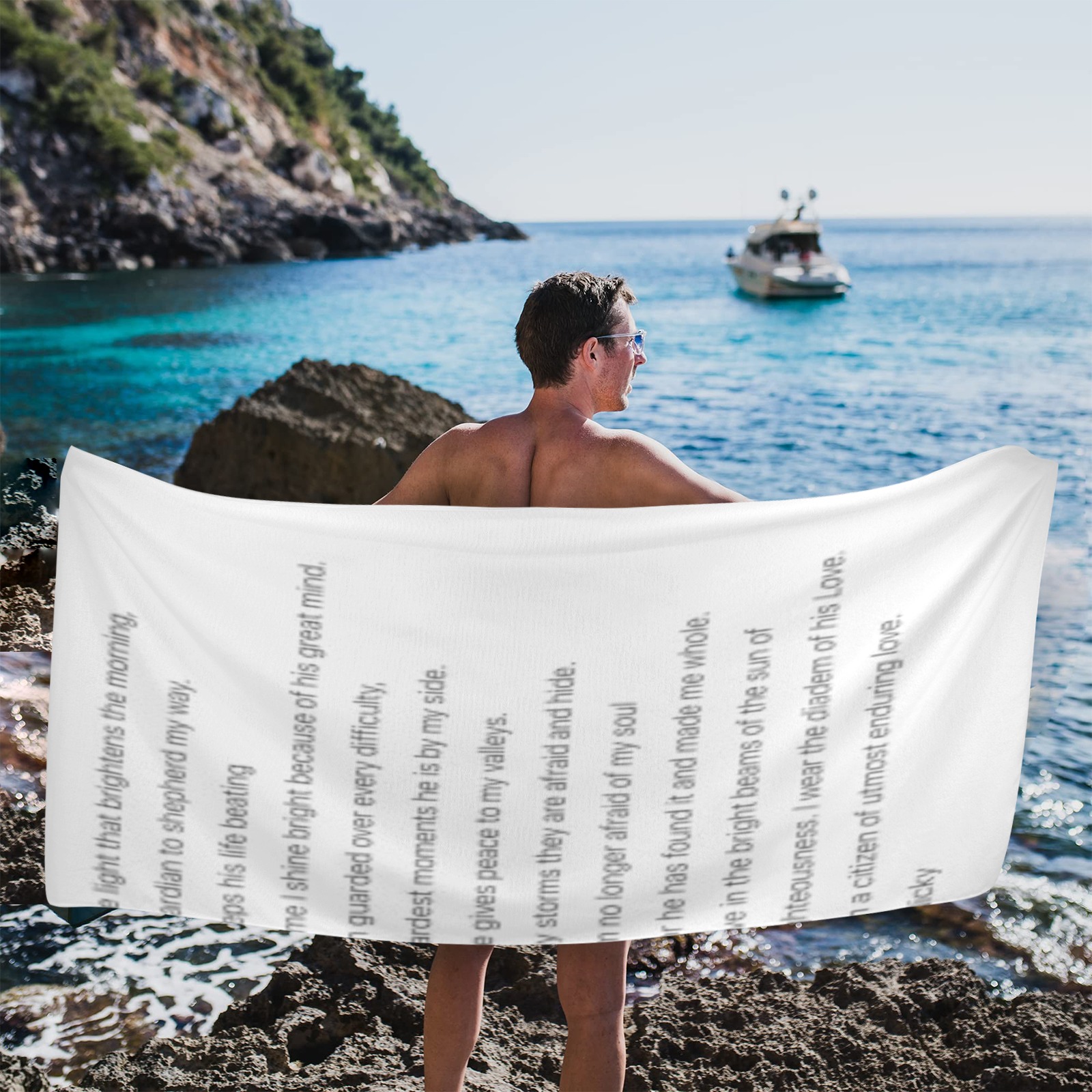 Peace with Christ Beach Towel 31"x71"(NEW)
