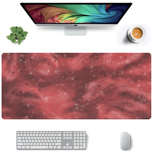 red abstract Gaming Mousepad (35"x16")