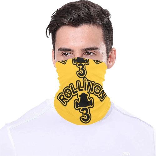 RollinOn3 Golden Neck Gaiter Multifunctional Headwear