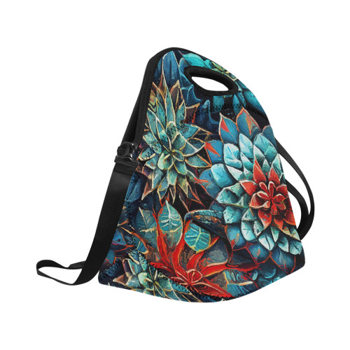 flowers botanic art (8) bag Neoprene Lunch Bag/Large (Model 1669)