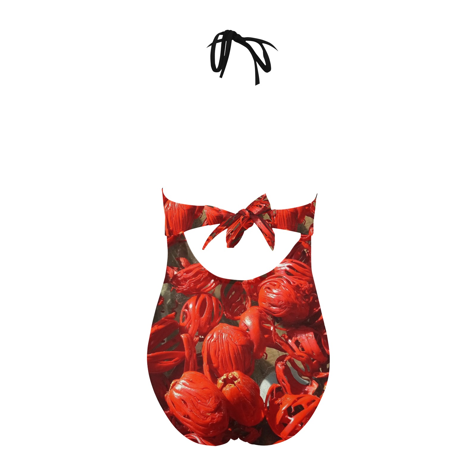 Mace explosion Backless Hollow Out Bow Tie Swimsuit (Model S17)