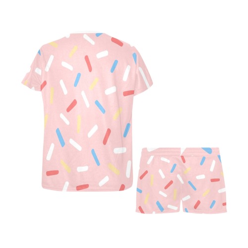 Confetti on Pink Women's Short Pajama Set