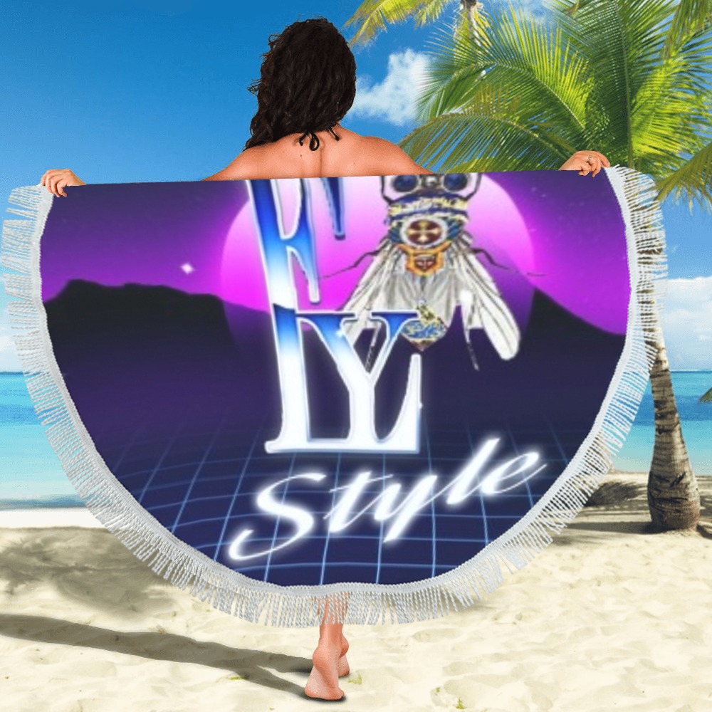 Fly Style Collectable Fly Circular Beach Shawl 59"x 59"