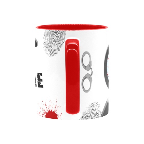 True Crime Junkie Mug Custom Inner Color Mug (11oz)