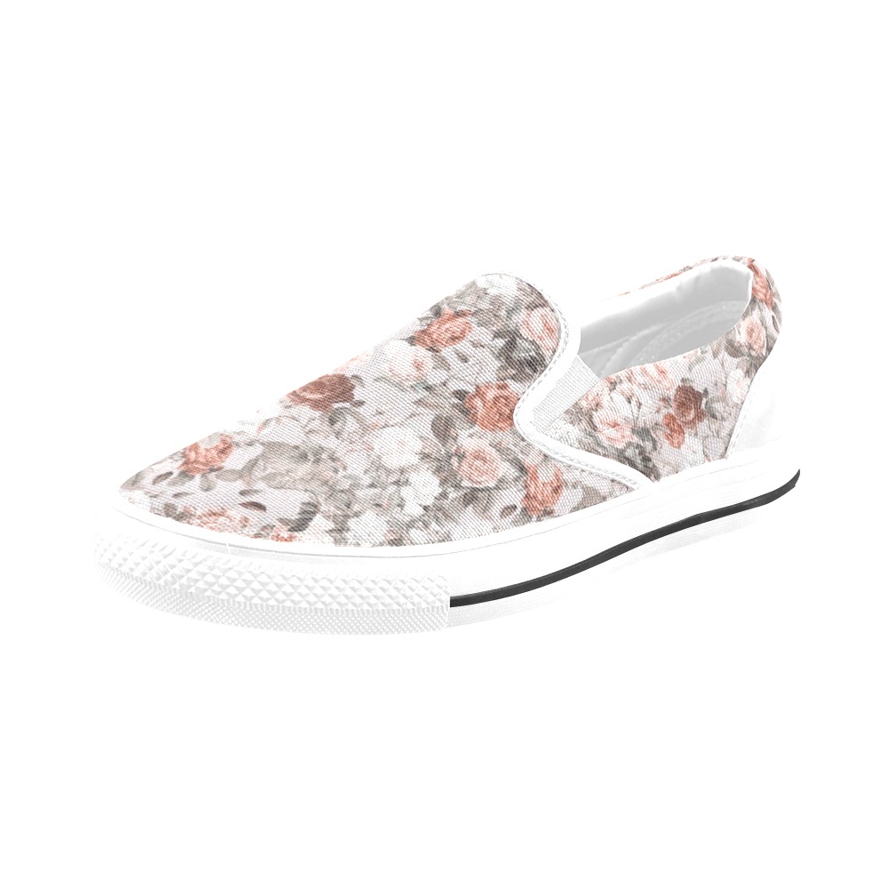 Blossom Women's Slip-on Canvas Shoes (Model 019)