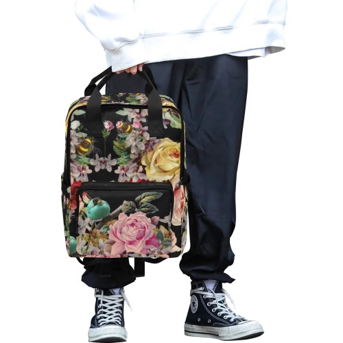 Nuit des Roses Kim Twin Handle Backpack (Model 1732)