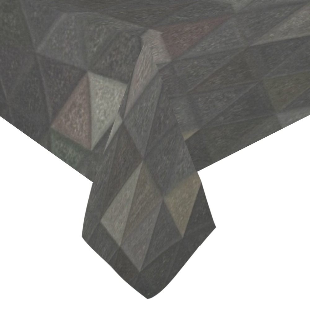 mosaic triangle 26 Cotton Linen Tablecloth 60"x120"