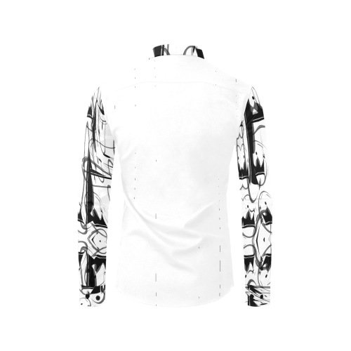 Jaxs n crown print Men's All Over Print Casual Dress Shirt (Model T61)