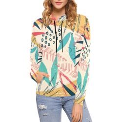 Colorful Tropical Pattern (8) All Over Print Hoodie for Women (USA Size) (Model H13)