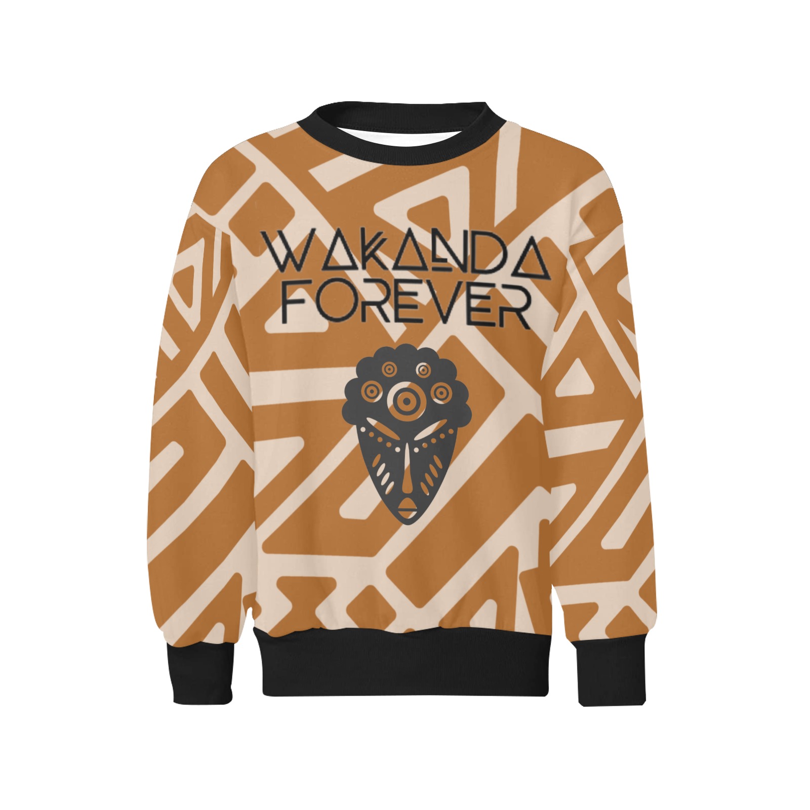 Wakanda Forever Kids Sweater Kids' All Over Print Sweatshirt (Model H37)