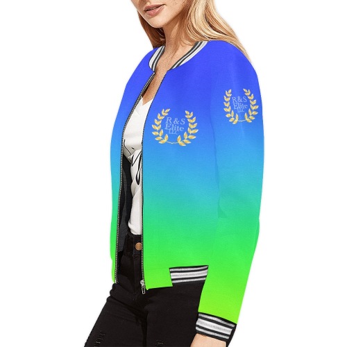 jacket3 All Over Print Bomber Jacket for Women (Model H21)