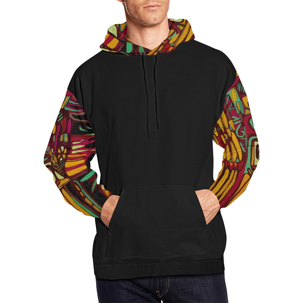 psy tropical All Over Print Hoodie for Men (USA Size) (Model H13)