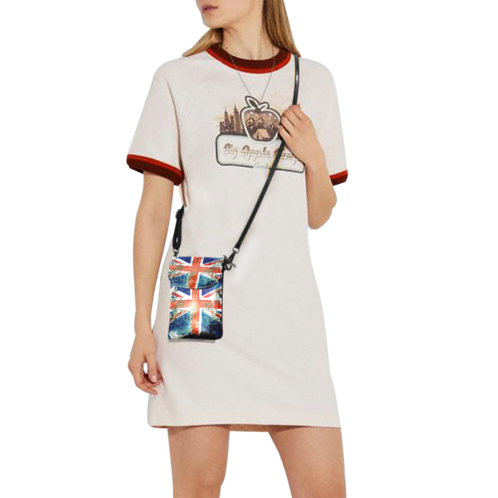 Extreme Grunge Union Jack Flag Small Cell Phone Purse (Model 1711)