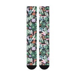 Jungle geometric leaf 45F Over-The-Calf Socks
