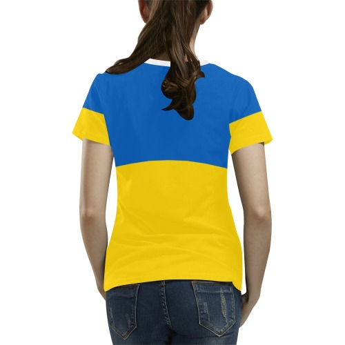 UKRAINE All Over Print T-Shirt for Women (USA Size) (Model T40)