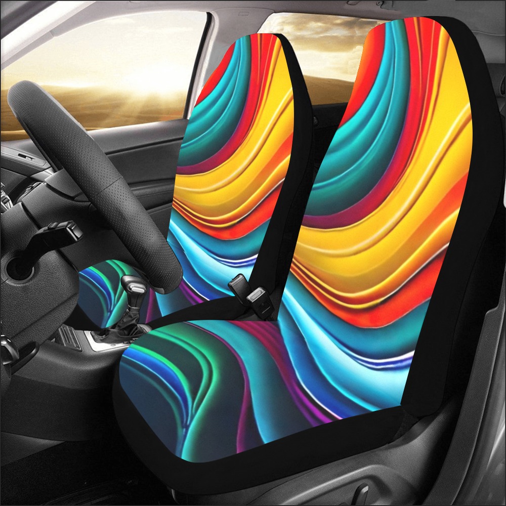 Rainbow Dreamscape Car Seat Covers (Set of 2)