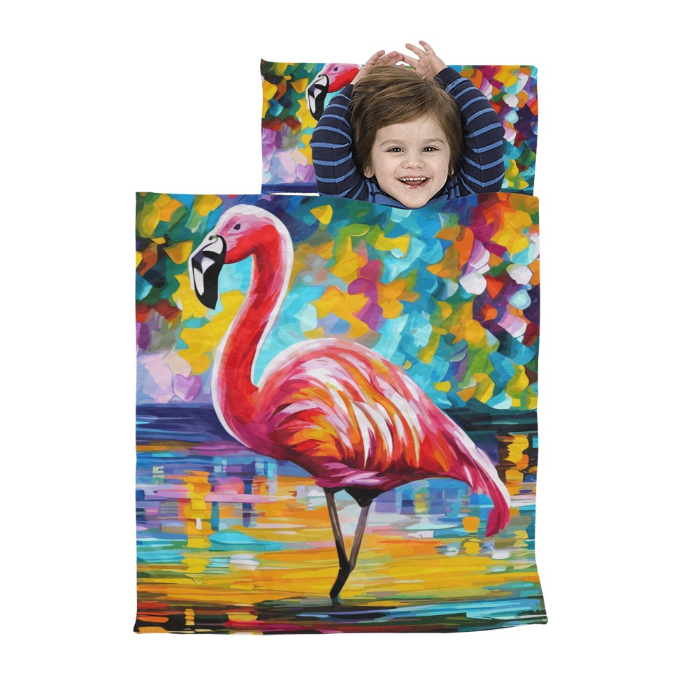 Flamingo Funny Colorful Animal Art Kids' Sleeping Bag