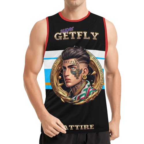 Super GETFLY ATTIRE Time Collectable Fly All Over Print Basketball Jersey
