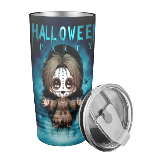 Happy Hello Ween 20oz Insulated Stainless Steel Mobile Tumbler