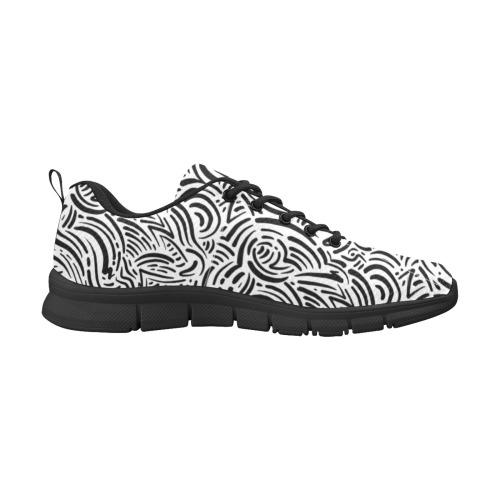 Graffiti Women's Breathable Running Shoes (Model 055)