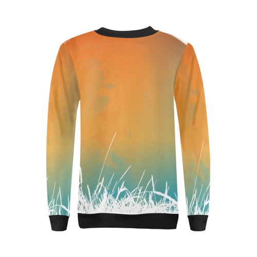 Sunset Colorful All Over Print Crewneck Sweatshirt for Women (Model H18)