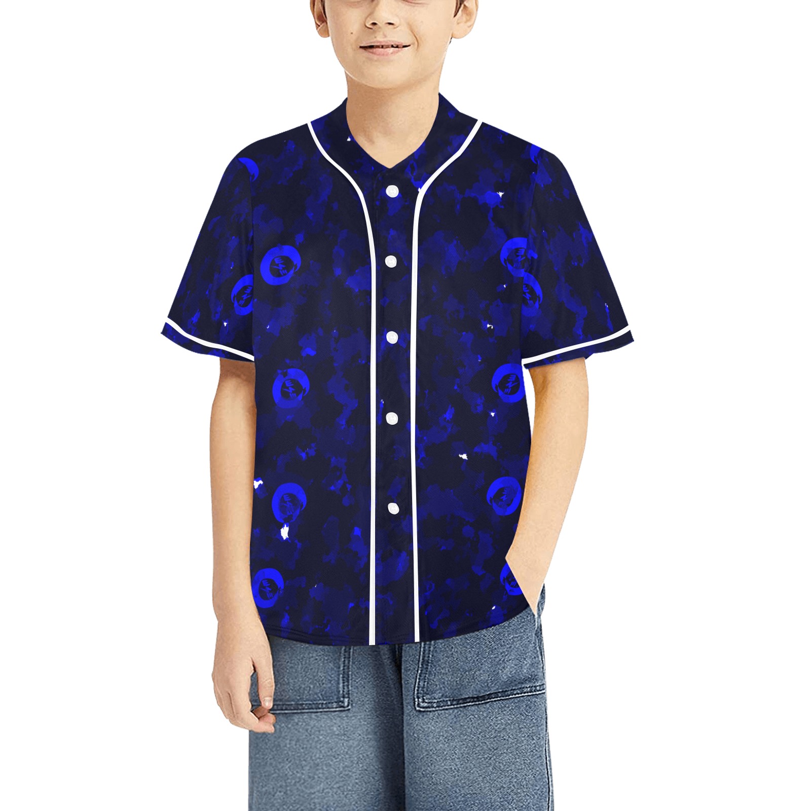 New Project (10) All Over Print Baseball Jersey for Kids (Model T50)