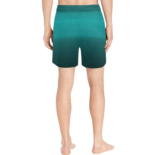 blu blk Men's Mid-Length Swim Shorts (Model L39)