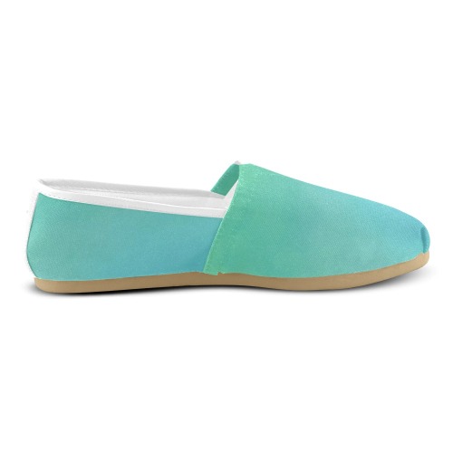 Misty Clouds Green Unisex Casual Shoes (Model 004)