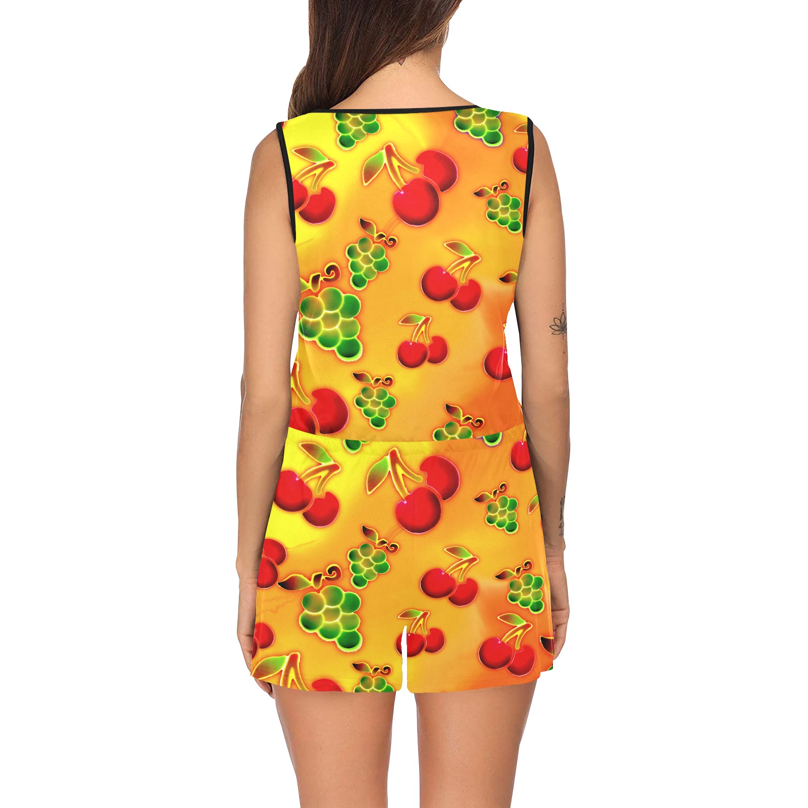 Fruit dance All Over Print Short Jumpsuit