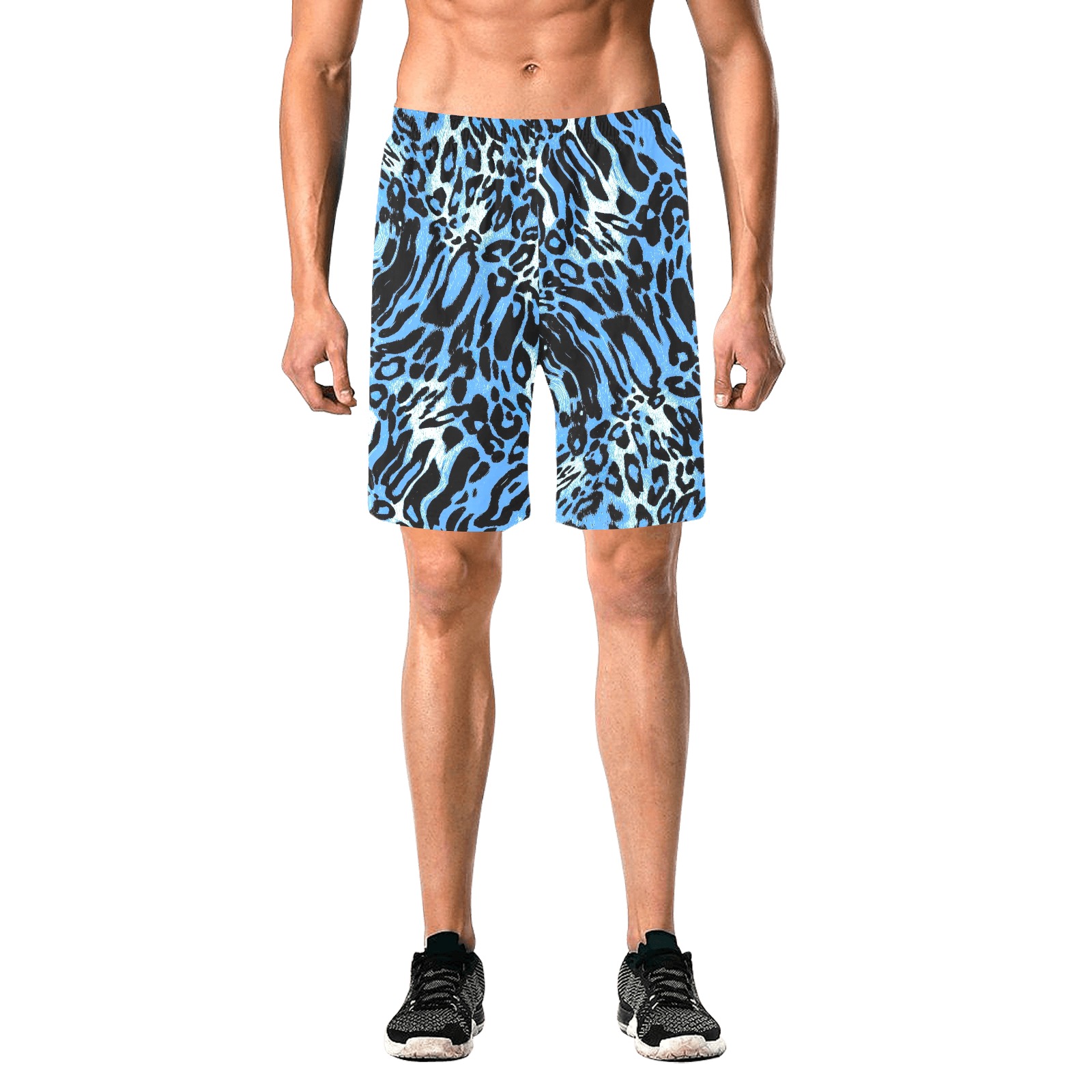 Animal skin Men's All Over Print Elastic Beach Shorts (Model L20)