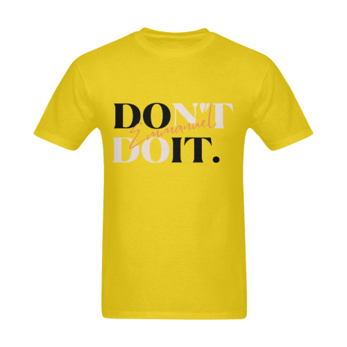 EMMANUEL DON'T DO IT! SUNNY MEN'S T-SHIRT YELLOW Sunny Men's T- shirt (Model T06)