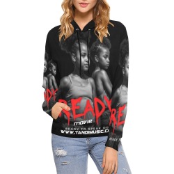 READY Hoodie aLL oVER wOMEN All Over Print Hoodie for Women (USA Size) (Model H13)