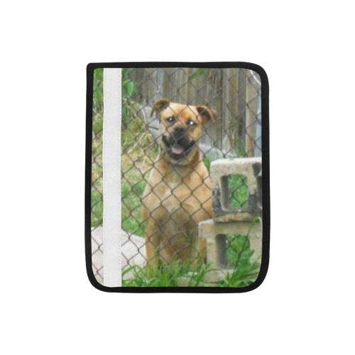 A Smiling Dog Car Seat Belt Cover 7''x10'' (Pack of 2)