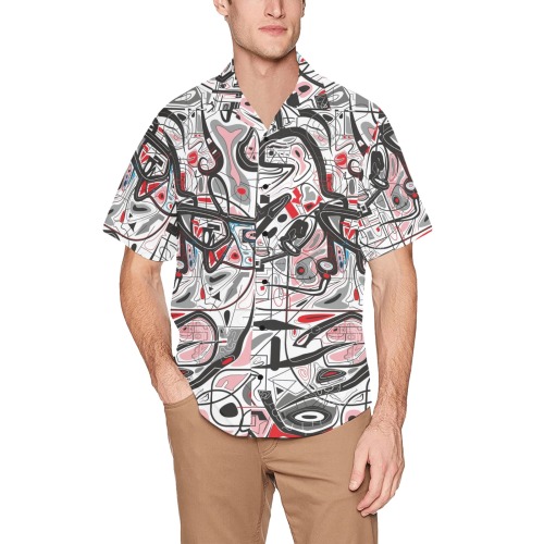 Model 2 Hawaiian Shirt with Chest Pocket (Model T58)